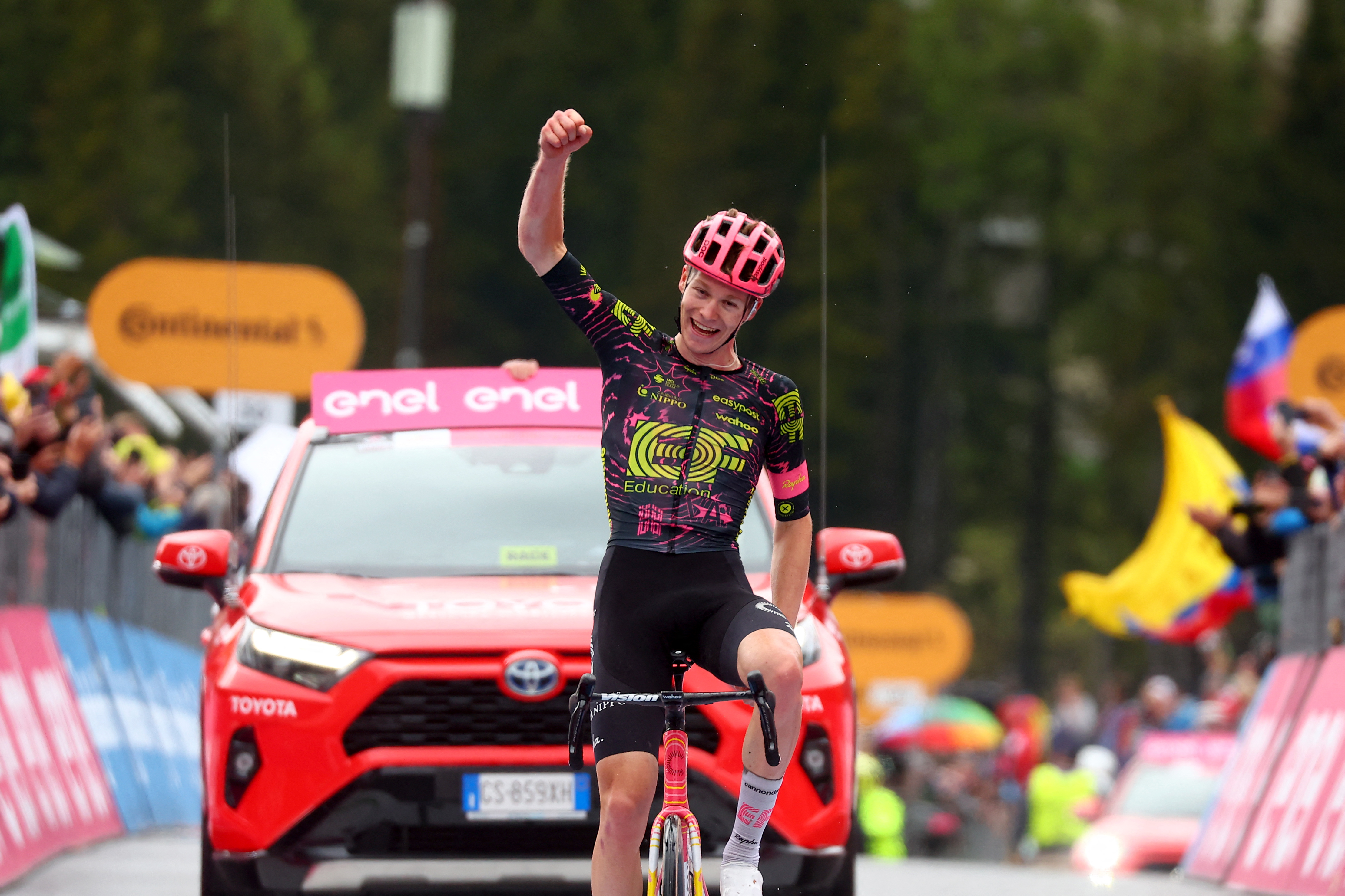 Georg Steinhauser, vencedor de la etapa 17 del Giro: Daniel Martínez dio la pelea