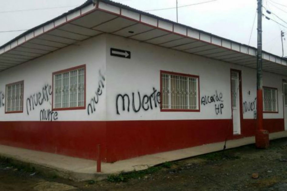 Previo a las elecciones del pasado 25 de octubre, así lucía la vivienda del alcalde del municipio. /Archivo particular