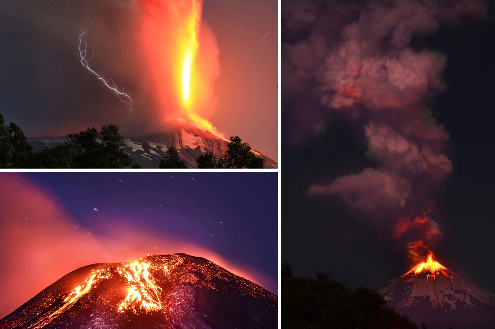 Impactantes imágenes tras erupción de volcán en Chile