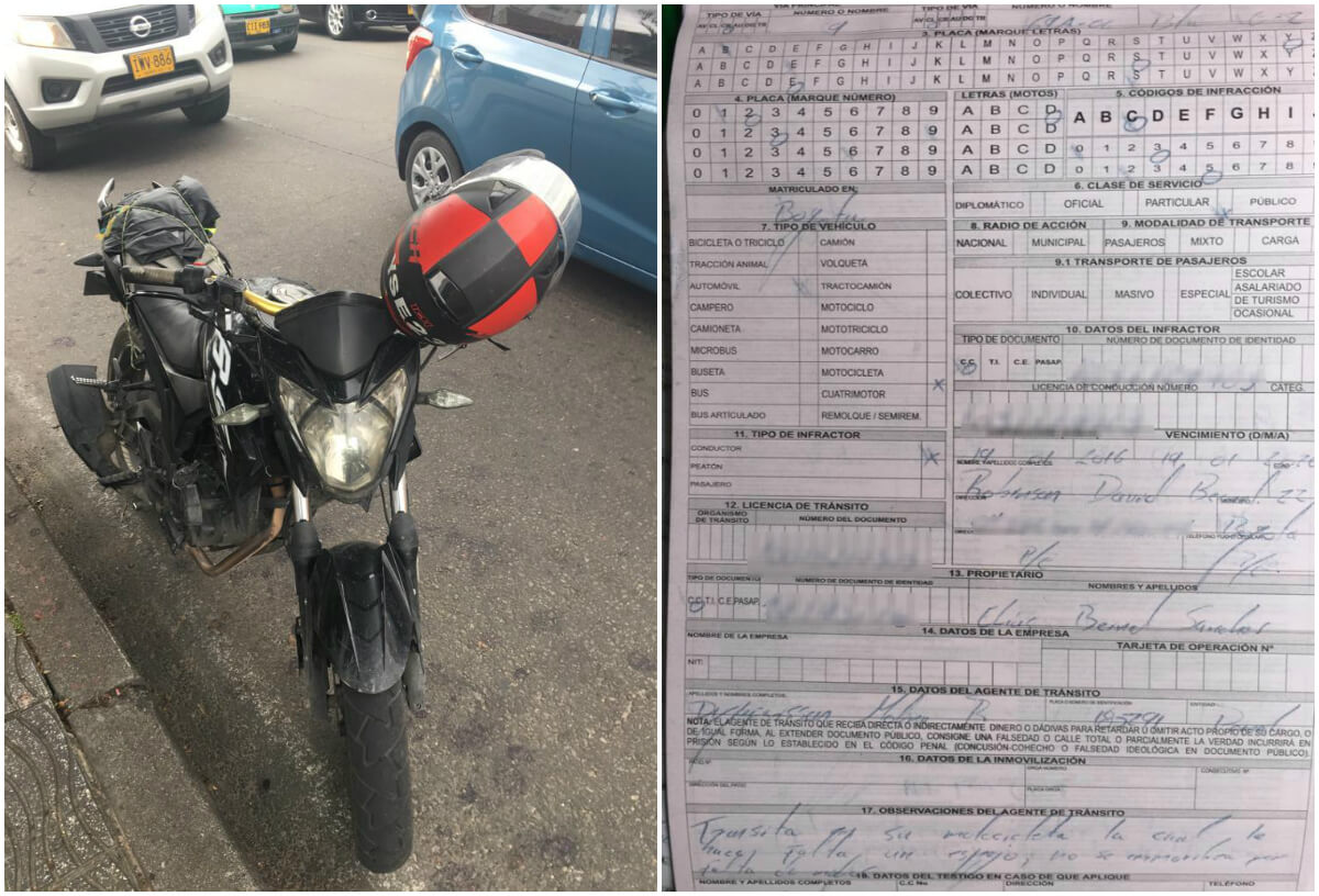 Una infracción de tránsito sería la causa real del comparendo a joven que insultó a Peñalosa