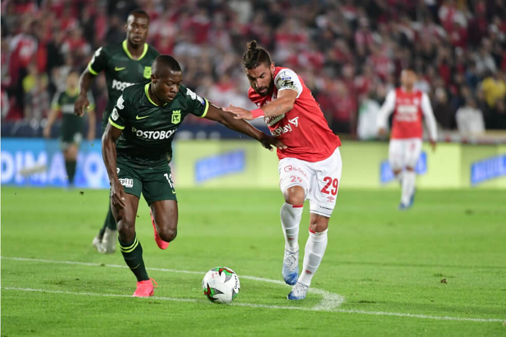 Santa Fe no pudo quitarle el liderato de la liga a Nacional, empataron 2-2 en El Campín