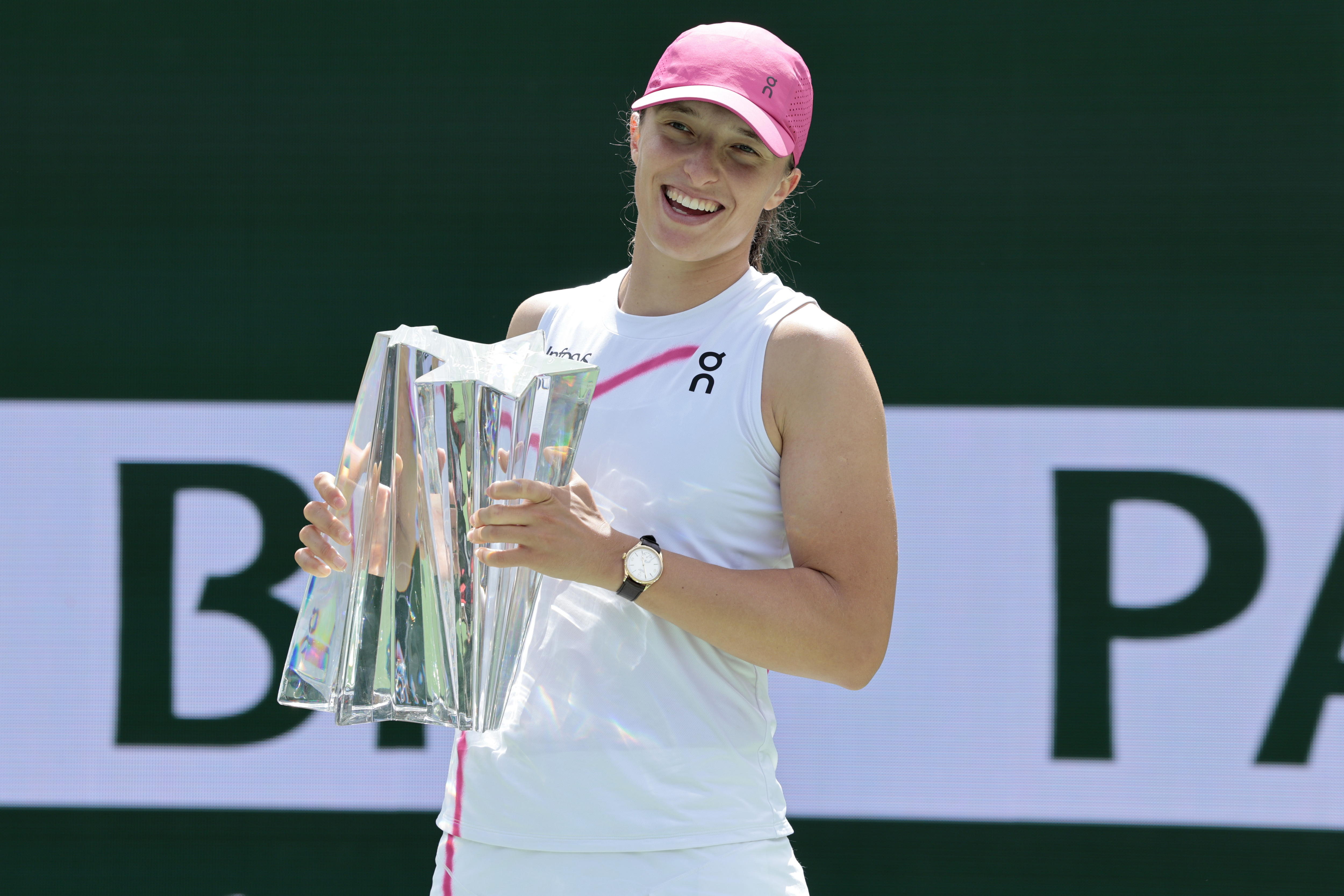 Iga Swiatek dictó sentencia y es campeona de Indian Wells: así venció a Sakkari