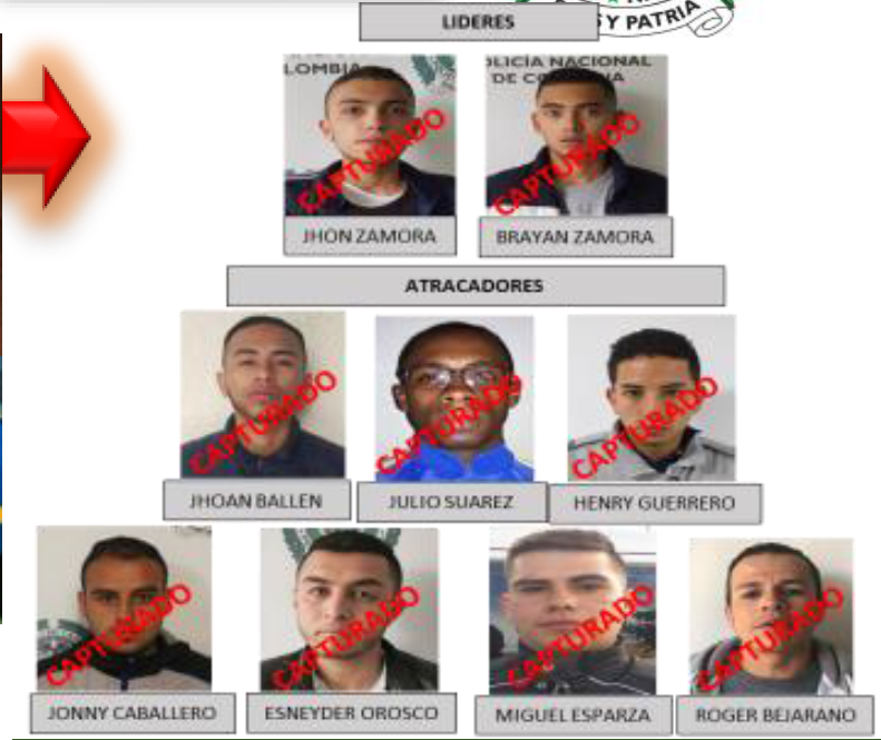 La Fiscalía General de la Nación y la Policía Nacional continuarán con las investigaciones para conocer más eventos criminales en los que habrían participado "Los Kolinos", ubicar a personas afectadas y tener nuevos elementos de prueba.