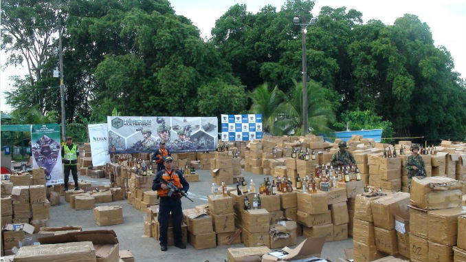 Incautan $ 4 mil millones en licor de contrabando en Urabá, Antioquia
