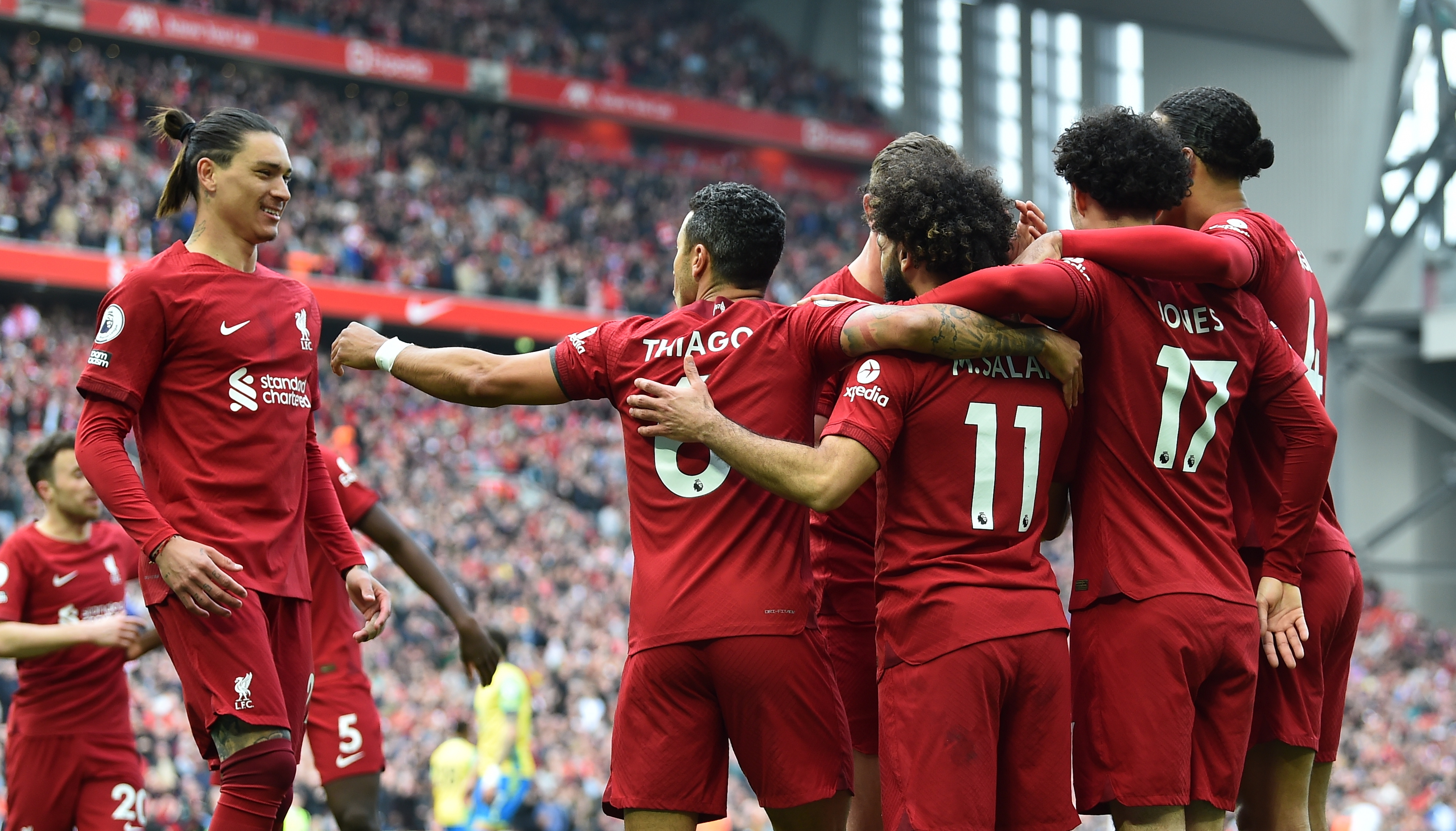 Liverpool sufrió, pero logró la victoria ante Nottingham Forest en Anfield