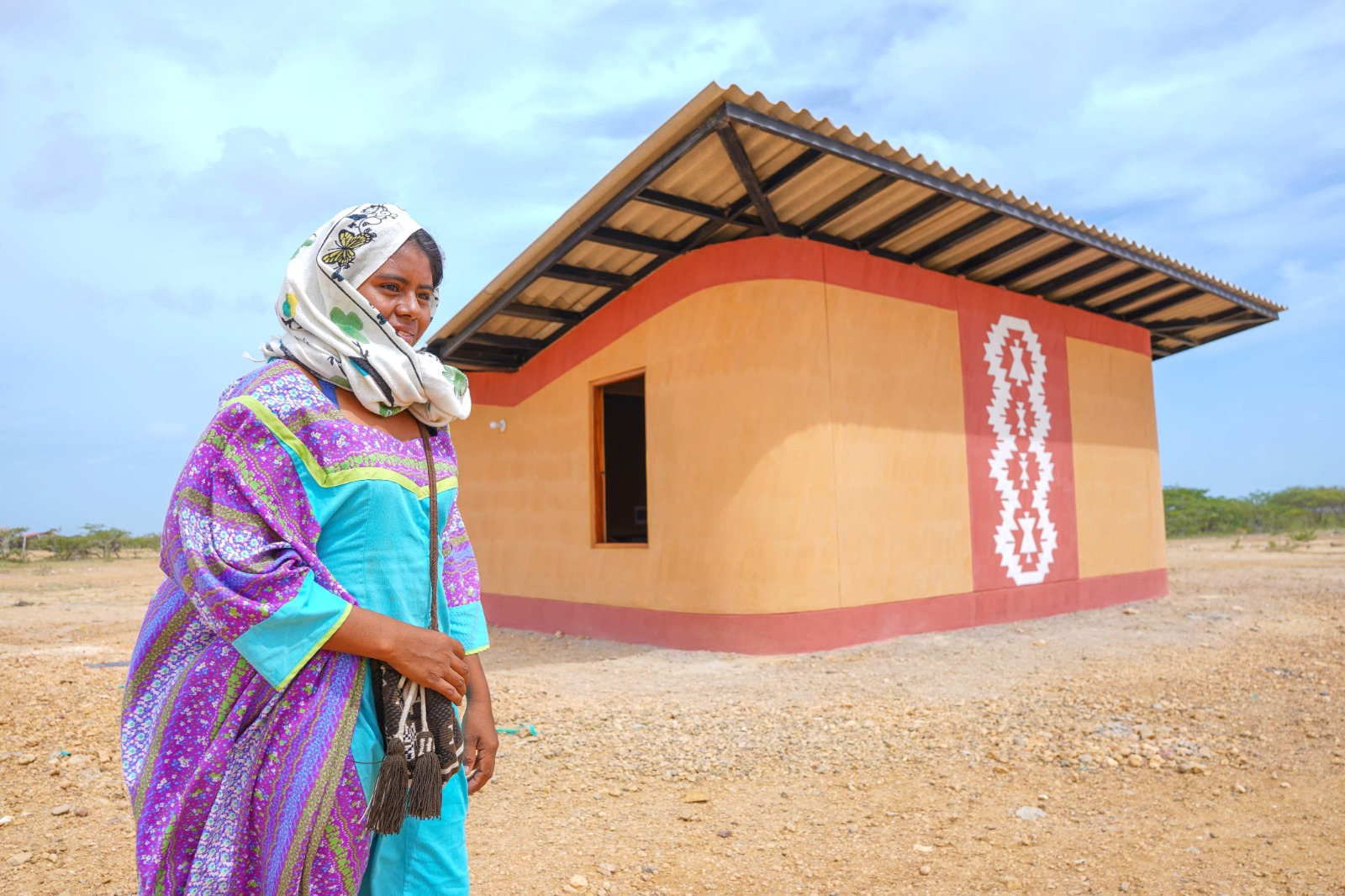 Entrega de casas en La Guajira