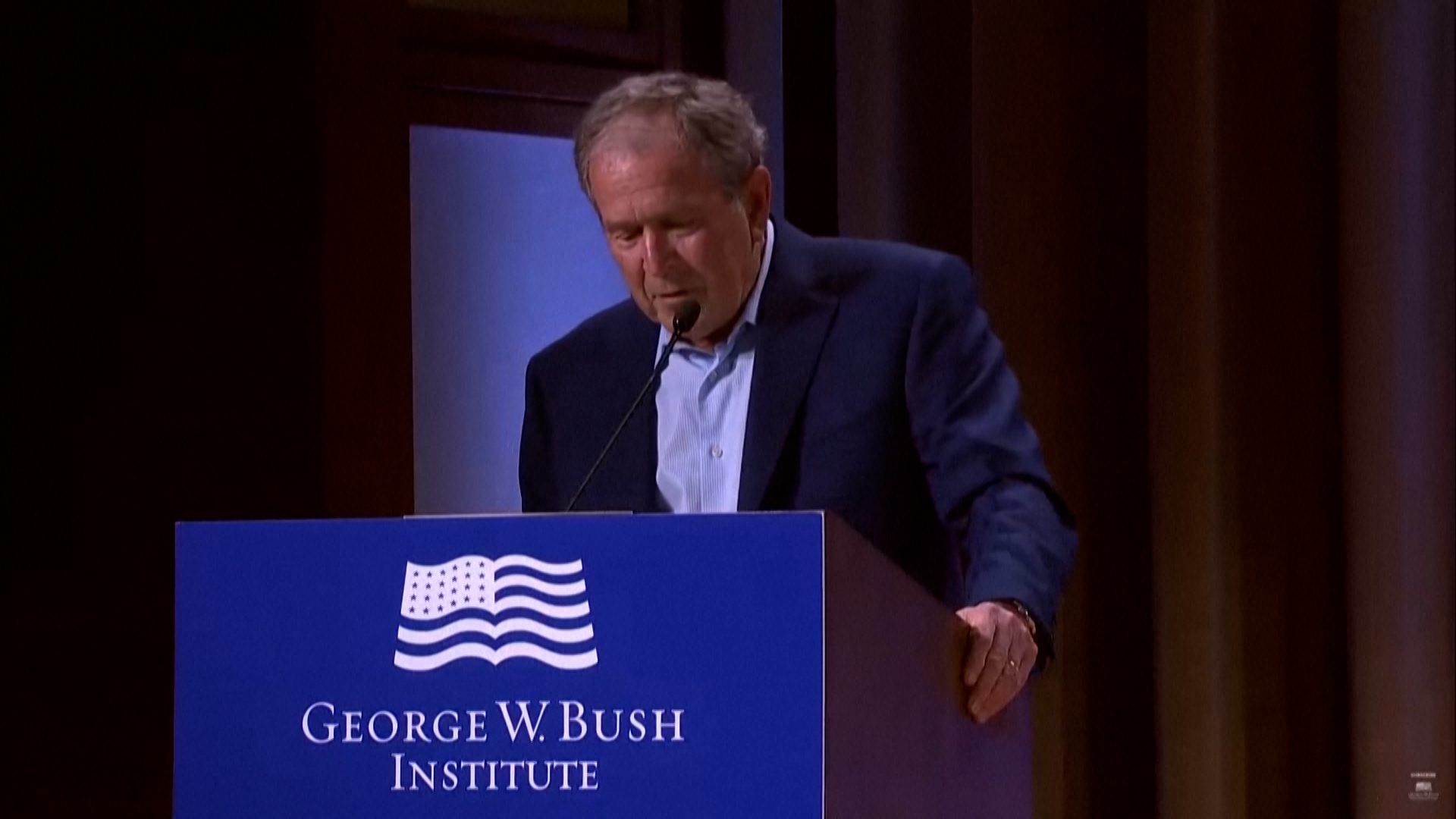 El error de George W. Bush al condenar la invasión de Irak, hablando de Ucrania