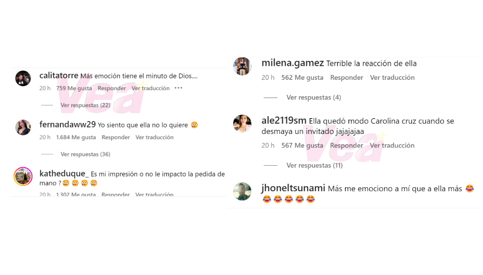 Reacción de Claudette a propuesta de matrimonio de Pantera es viral: “¿No le gustó?”