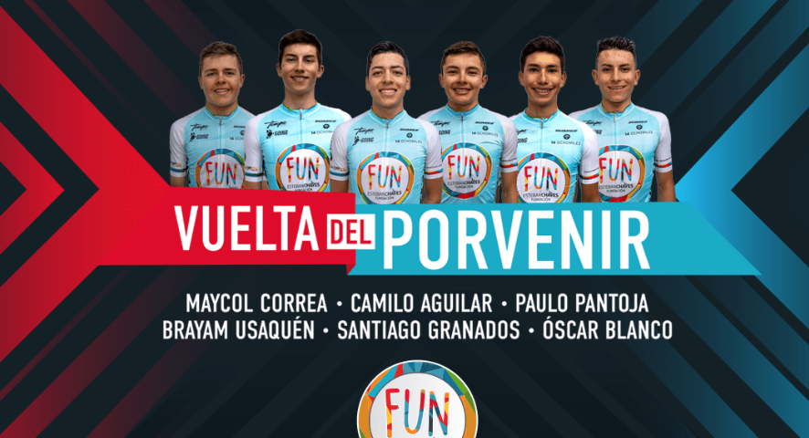 El equipo de la Fundación Esteban Chaves está corriendo la Vuelta del Porvenir