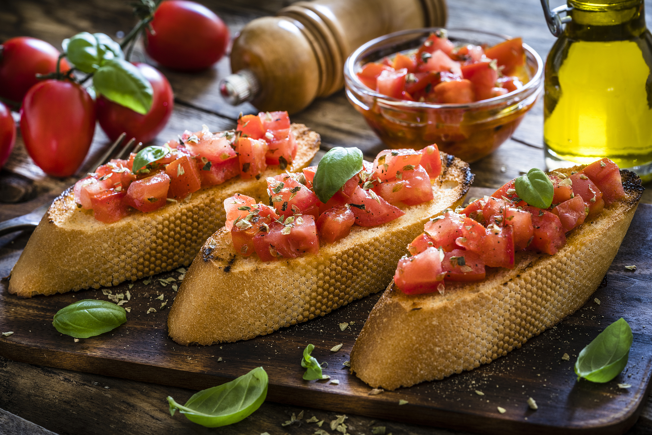 Receta para preparar unas crocantes bruschettas