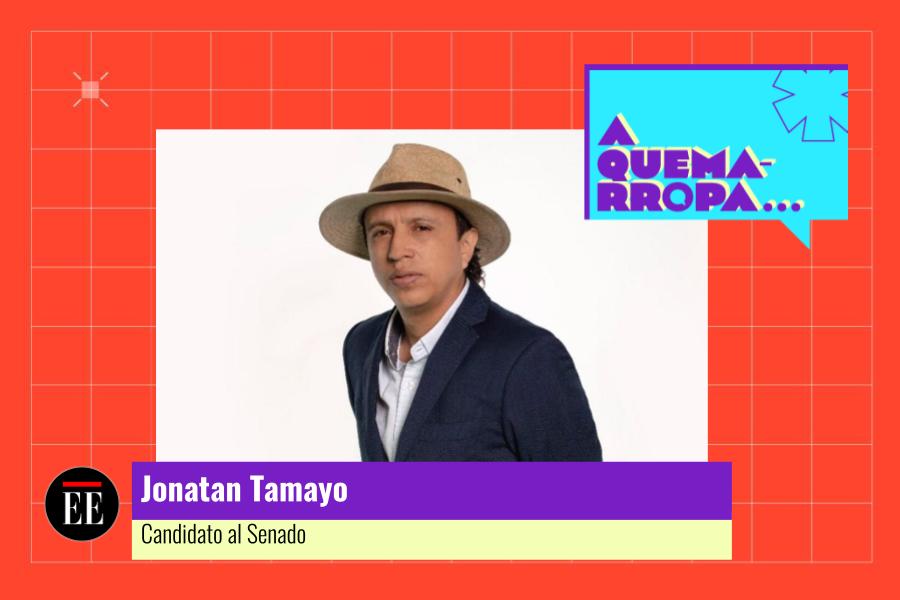 A Quemarropa con Jonatan Tamayo, senador y candidato a repetir curul