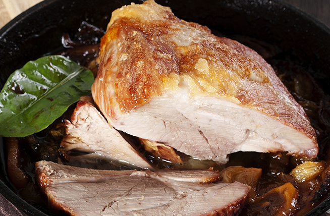 Punta de anca de cerdo al horno, el placer de la comida saludable