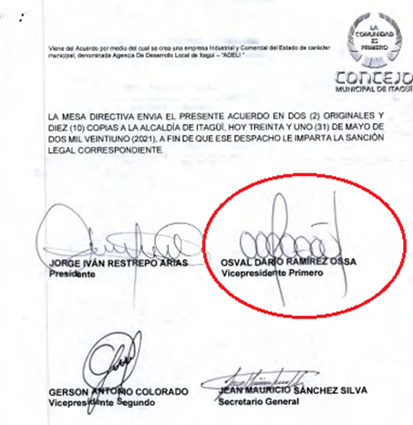Acuerdo municipal 007.
