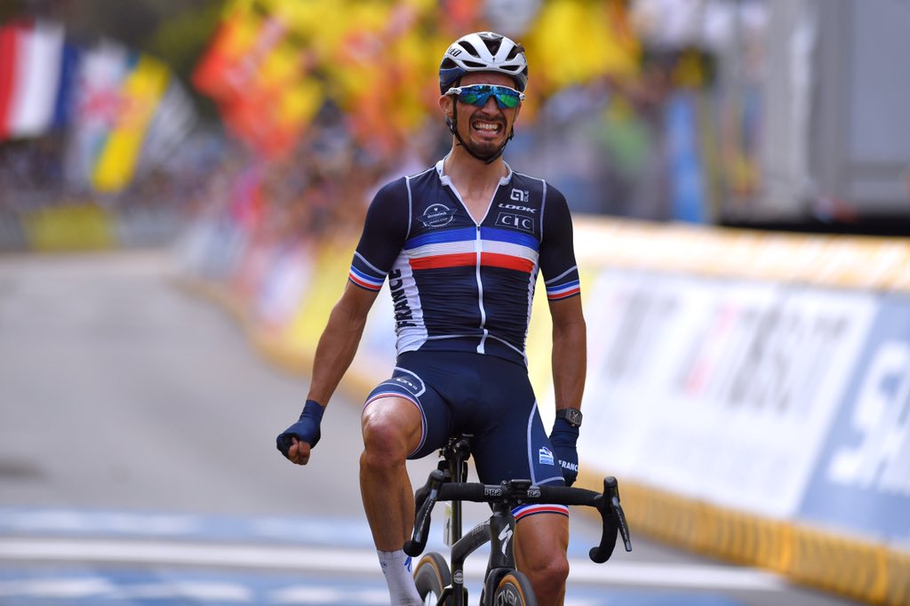 Julian Alaphilippe repitió y es el bicampeón mundial de ciclismo de ruta
