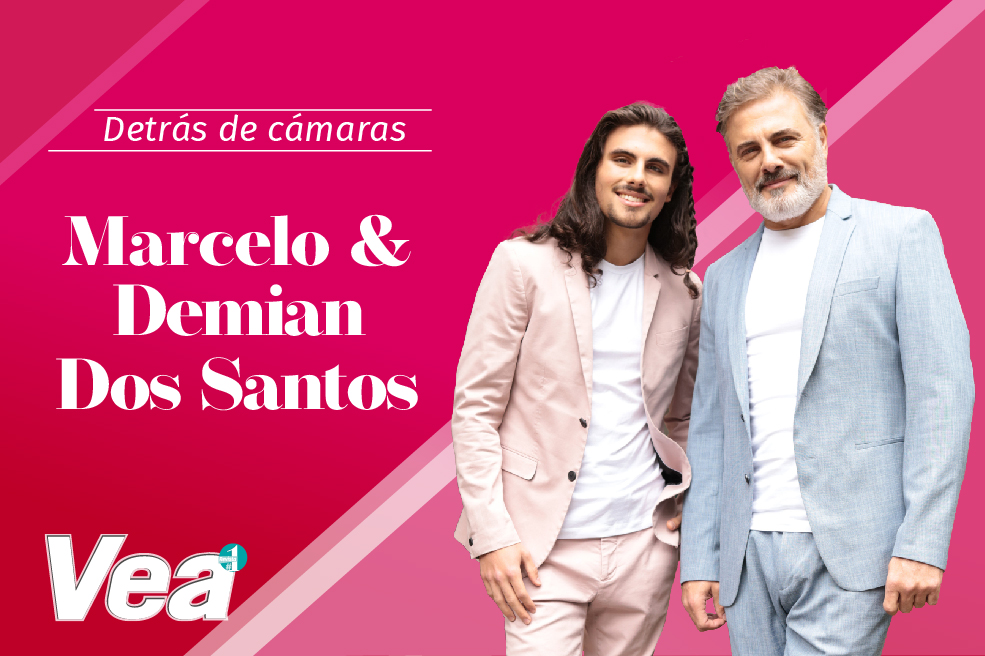 Detrás de cámaras con Marcelo Dos Santos y su hijo Demian