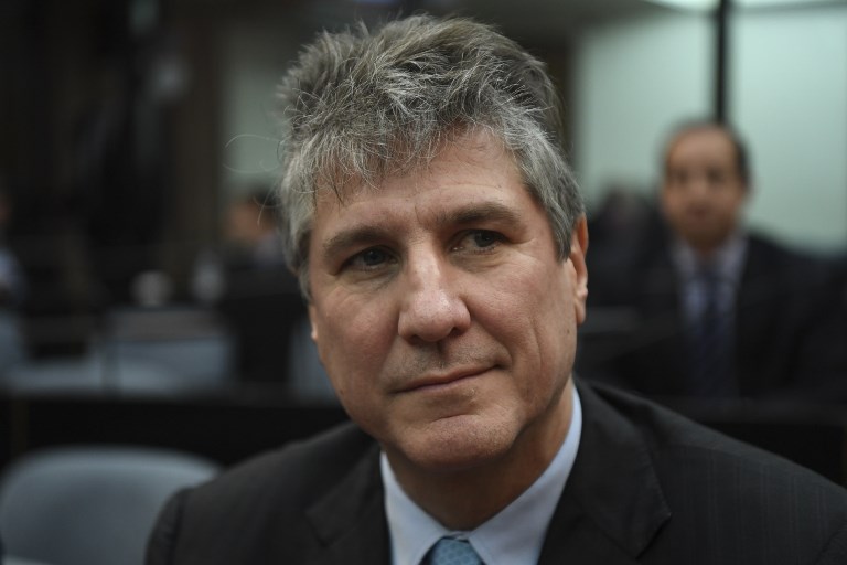 Amado Boudou, exvicepresidente del gobierno de Cristina Fernández de Kirchner en Argentina.  / AFP