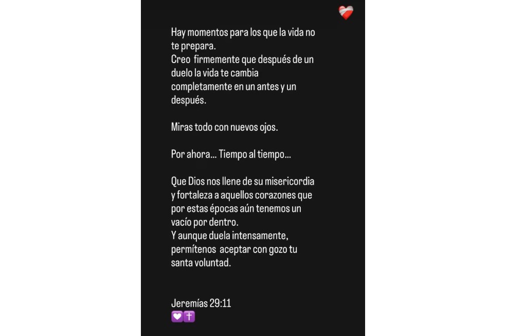 Mensaje de Jessica Cediel.