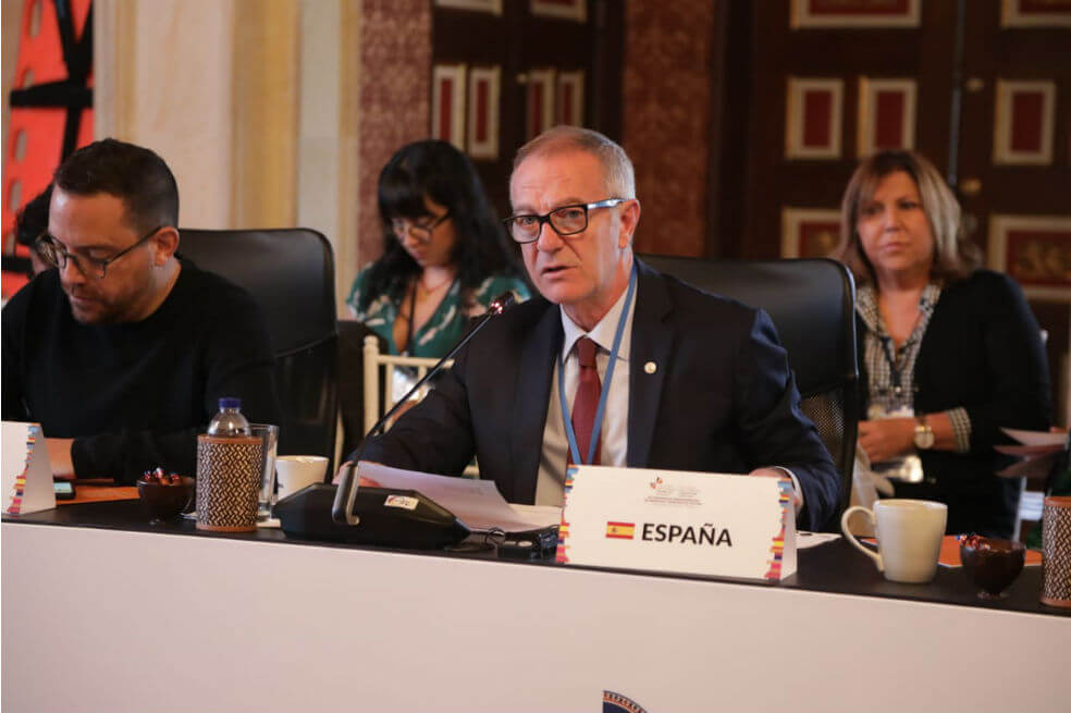 José Guirao, ministro de Cultura de España, quien destacó la relevancia de la Conferencia y la importancia que han adquirido las políticas culturales en la región de Iberoamérica. / Cortesía Ministerio de Cultura 