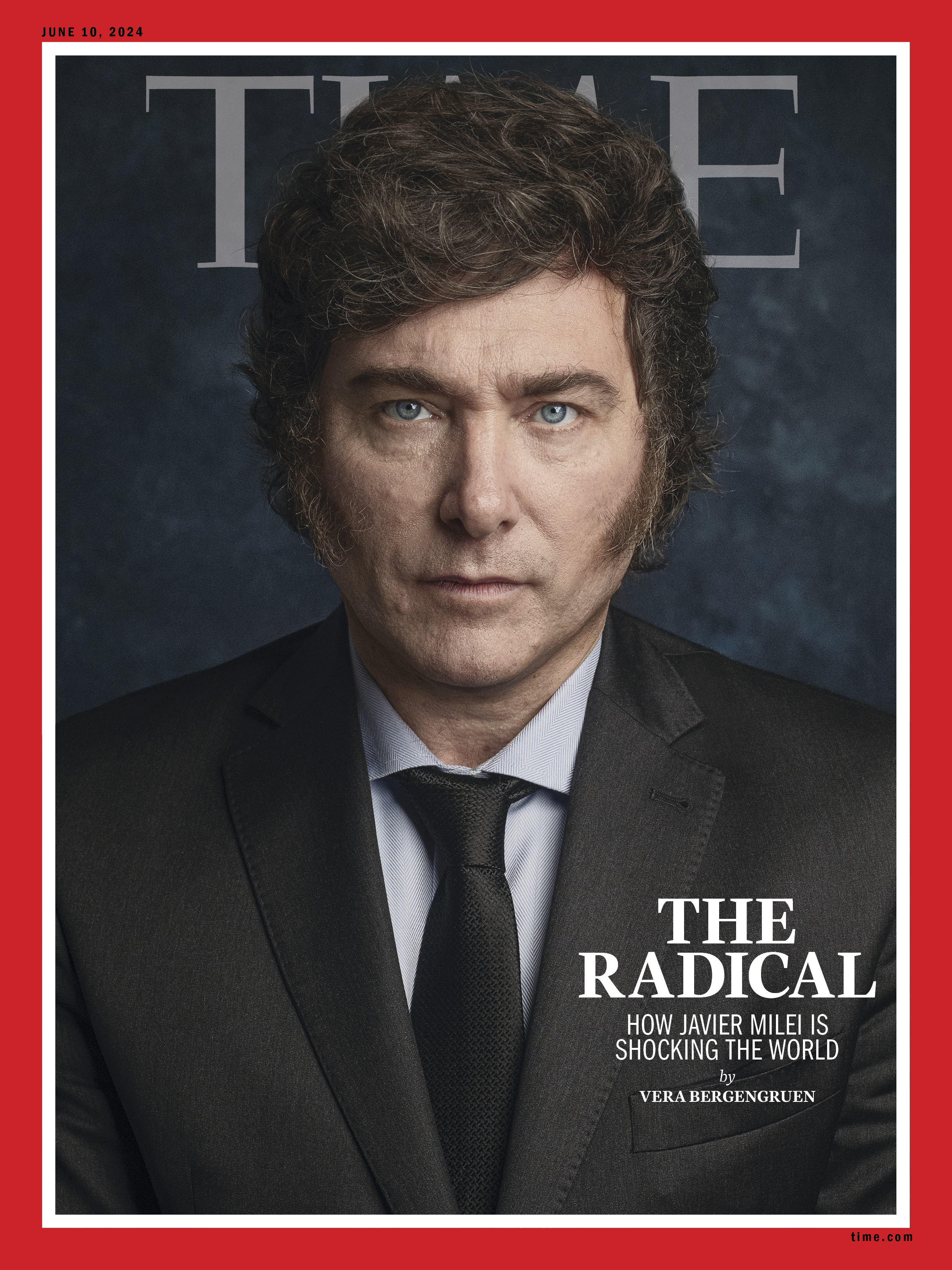 Su talante, sus reformas y el descontento social: “Time” dedica su portada a Milei