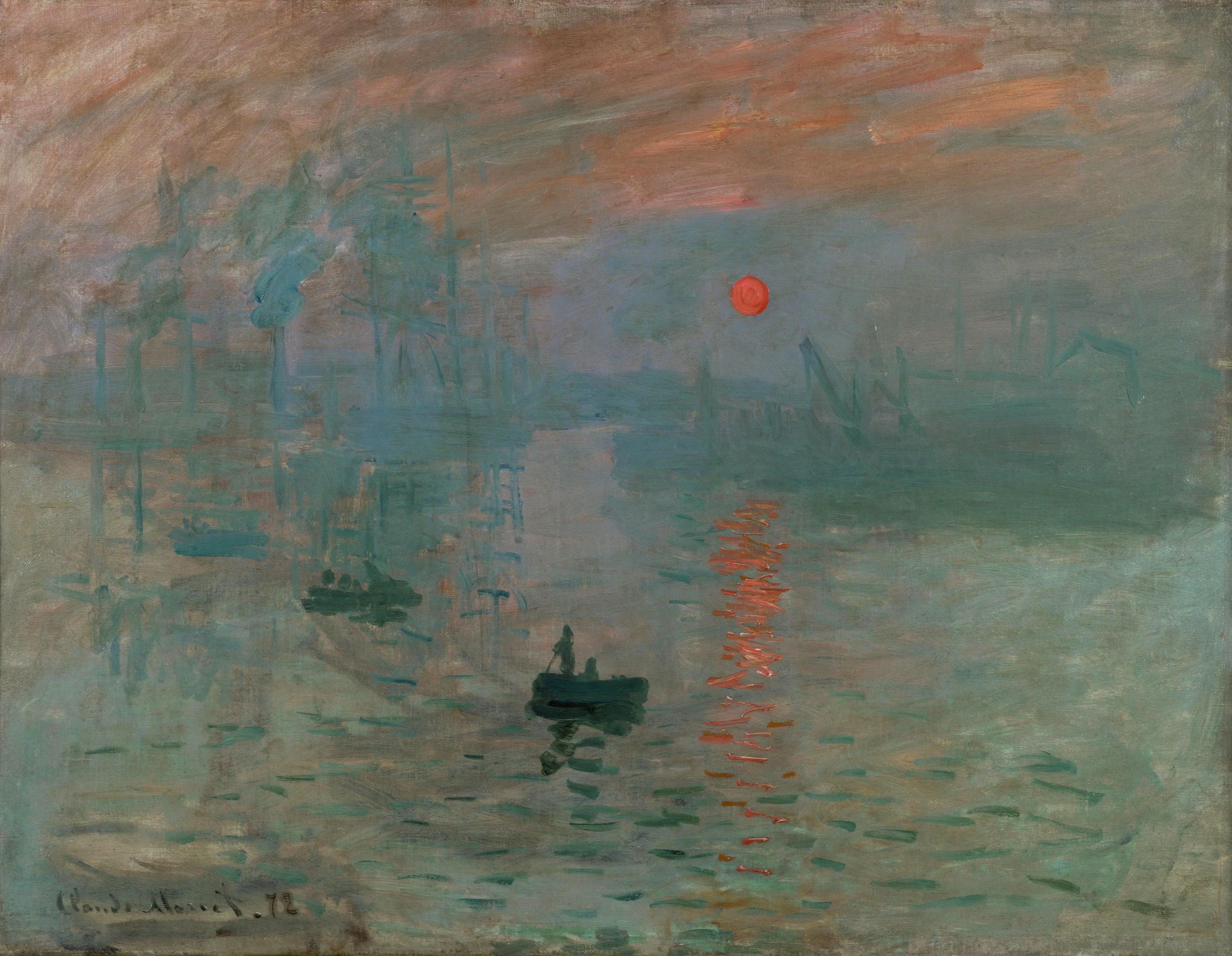 "Impression, soleil levant", Claude Monet (1872).