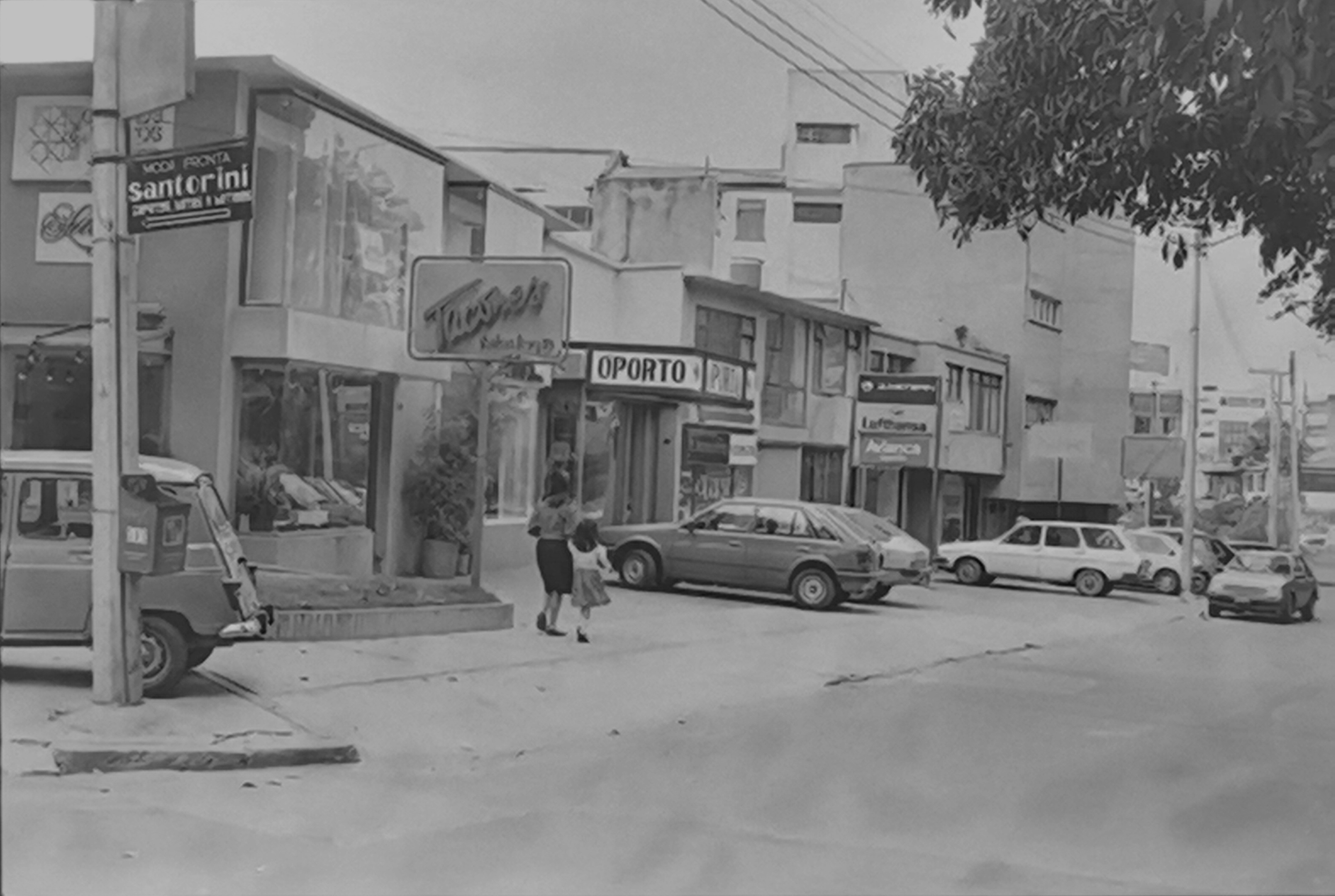 Así se veía la Calle 82, actual Zona T de Bogotá, en 1989 .