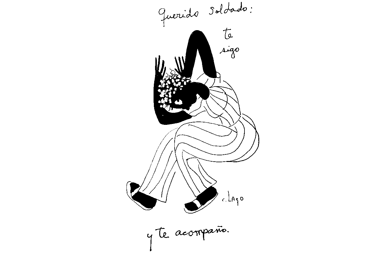 Querido soldado: te sigo y te acompaño