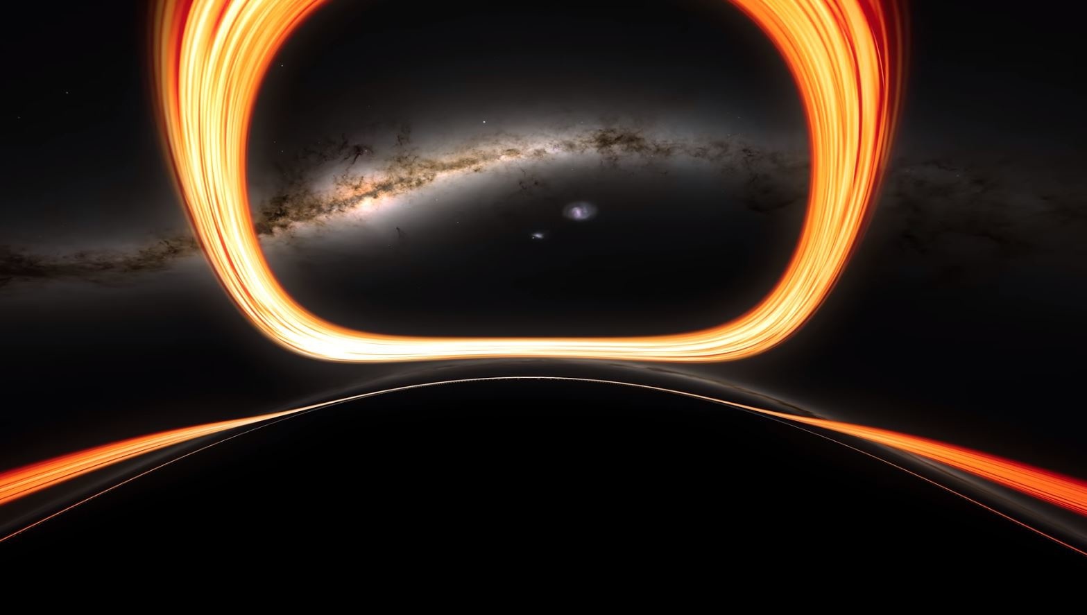 La NASA recreó un agujero negro 4,3 millones de veces más grande que el Sol