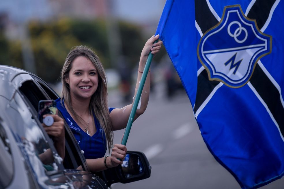 Así está el ambiente en El Campín para la final entre Millonarios y Nacional.