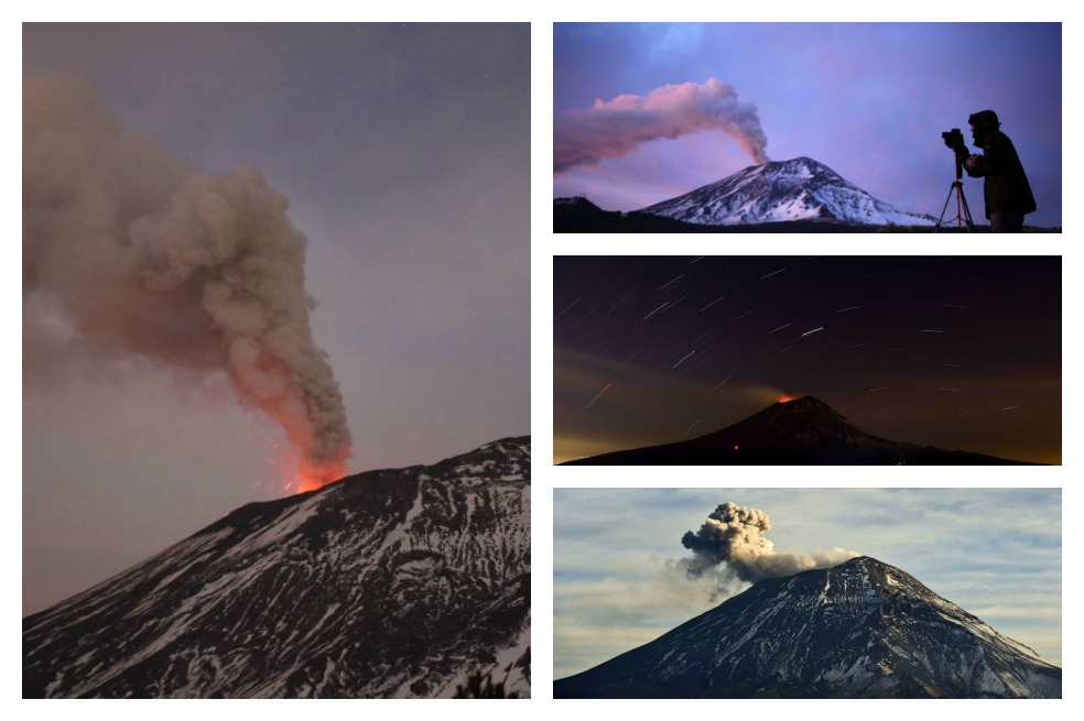 Impactantes postales del volcán Popocatépetl en México