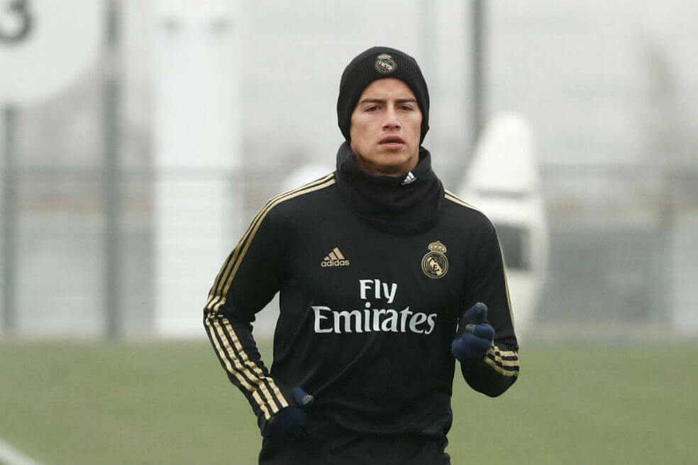 James Rodríguez entrenó de nuevo con Real Madrid
