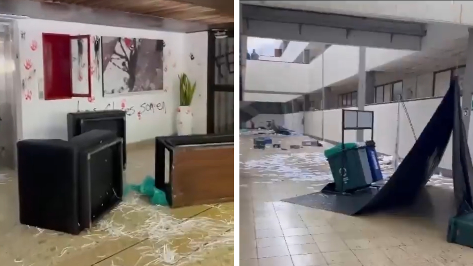 Vandalizan rectoría de Universidad del Valle en protestas por muerte de estudiante