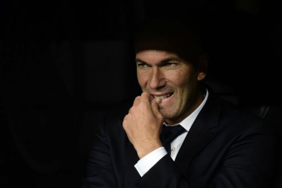 Zinedine Zidane, técnico del Real Madrid. Foto: AFP
