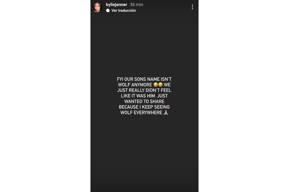 Kylie Jenner oficialmente cambió el nombre de su hijo: esta fue la razón