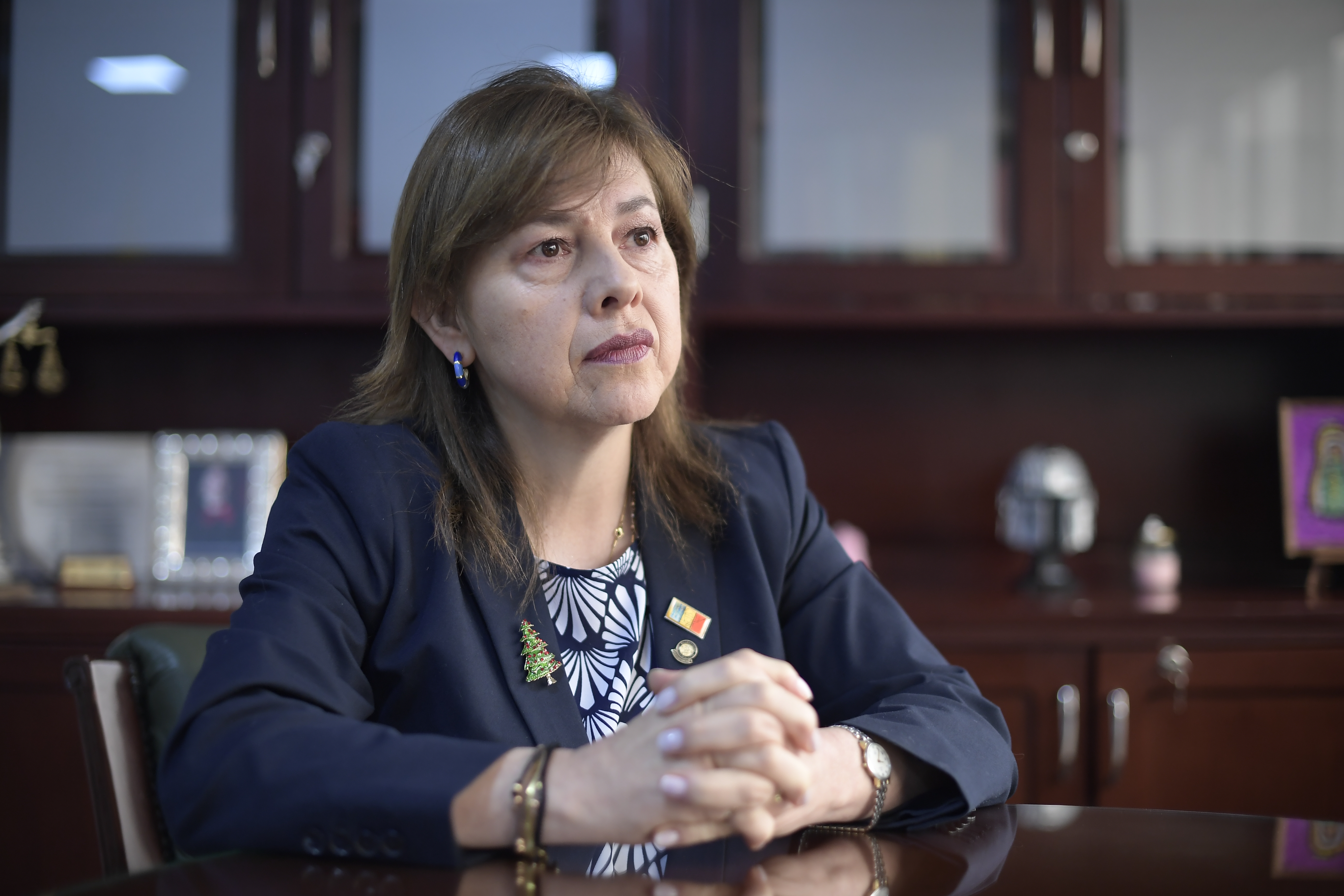 Magistrada y presidenta de la Sala especial de Primera Instancia de la Corte Suprema de Justicia, en entrevista.