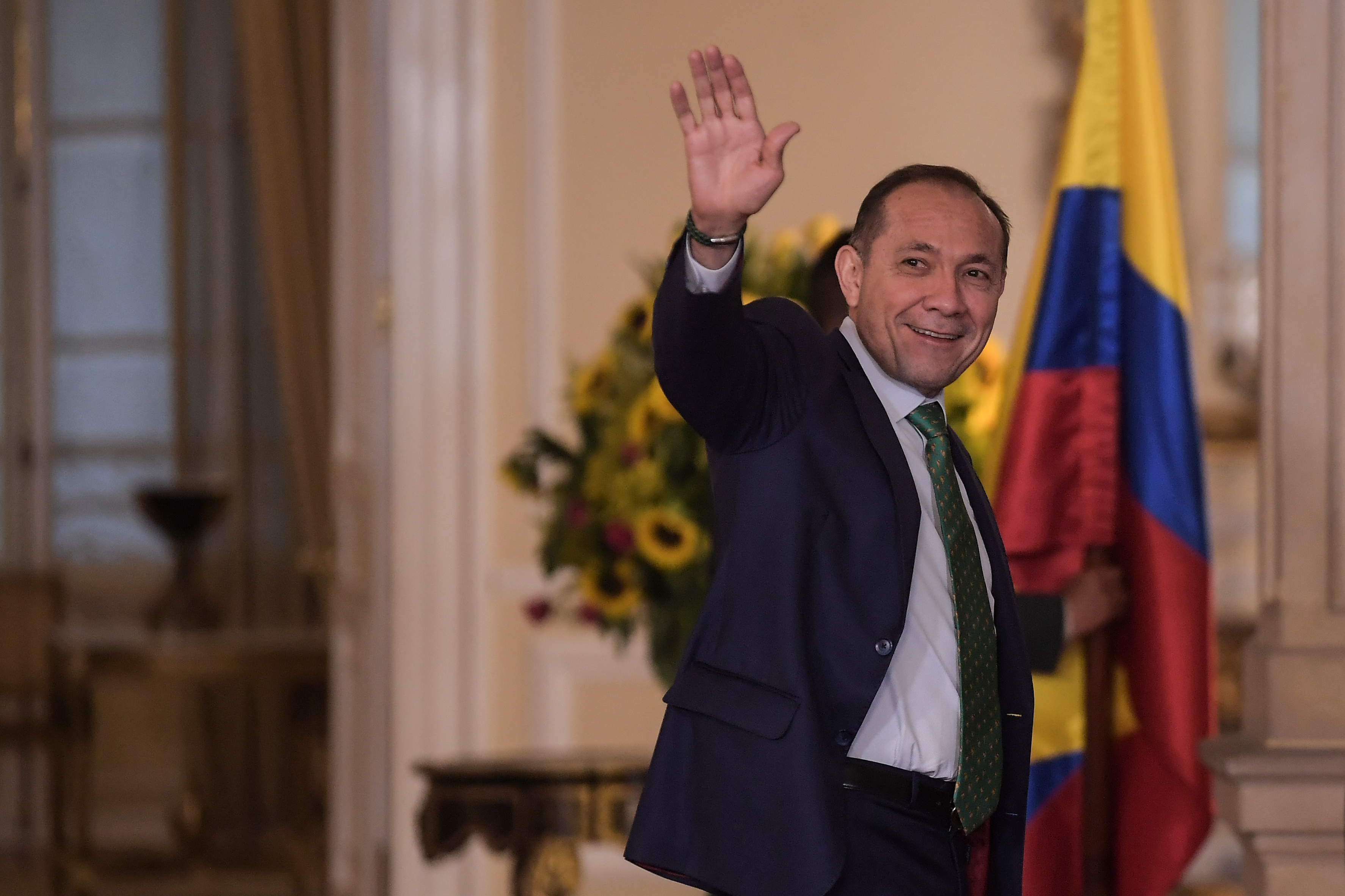 Ministro del Trabajo del gobierno Petro durante rueda de prensa