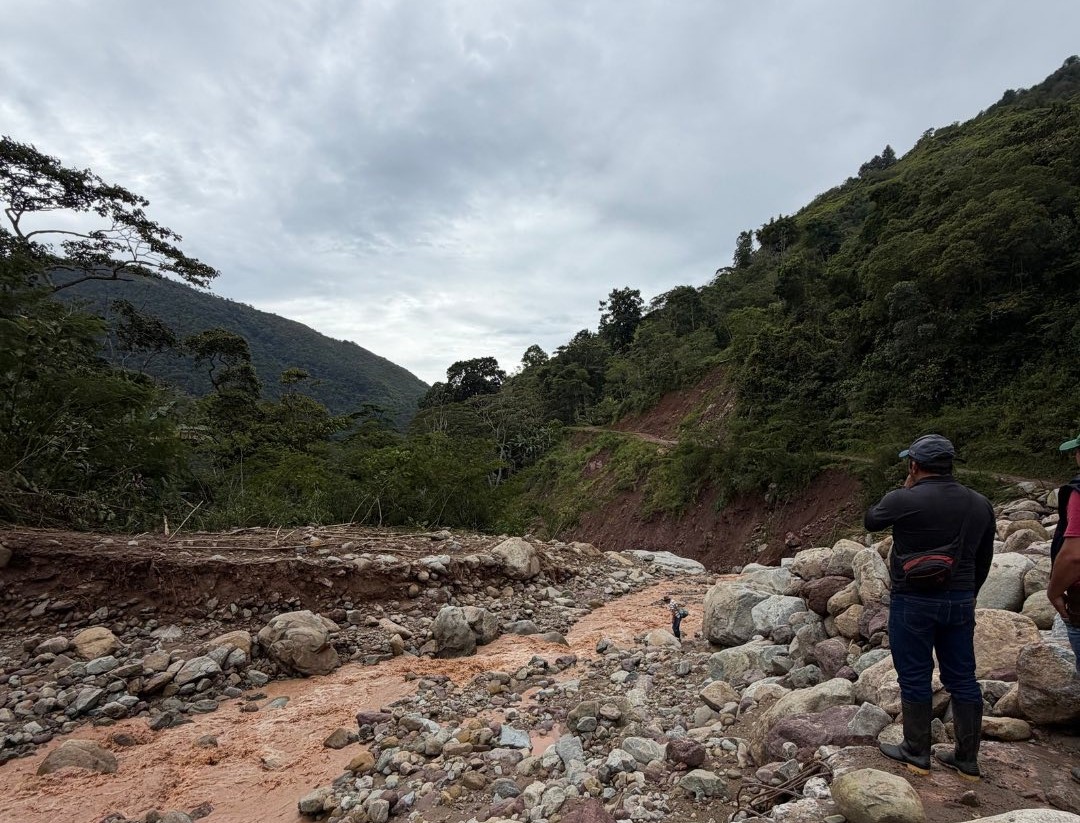 Avalancha dejó incomunicada zona rural de Galán, en Santander