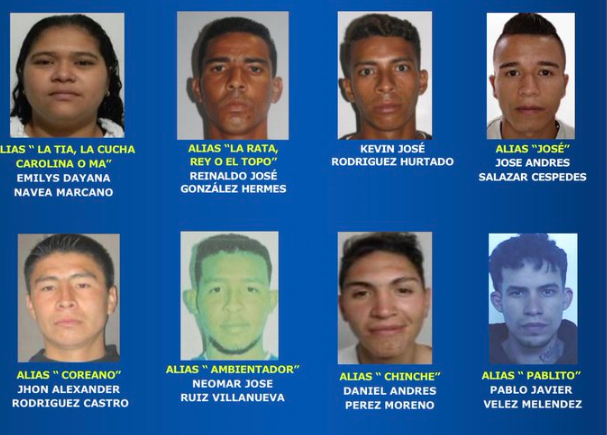Los rostros de los más buscados por venta de estupefacientes en Bogotá