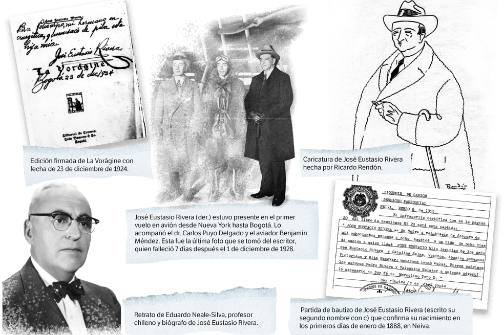 Estos son algunos de los elementos que se pueden encontrar en el archivo de Eduardo Neale-Silva, biógrafo de José Eustasio Rivera.