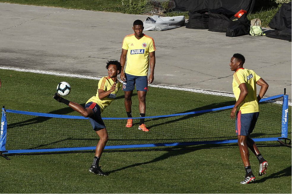 Colombia entrenó en Sao Paulo con toda su nómina