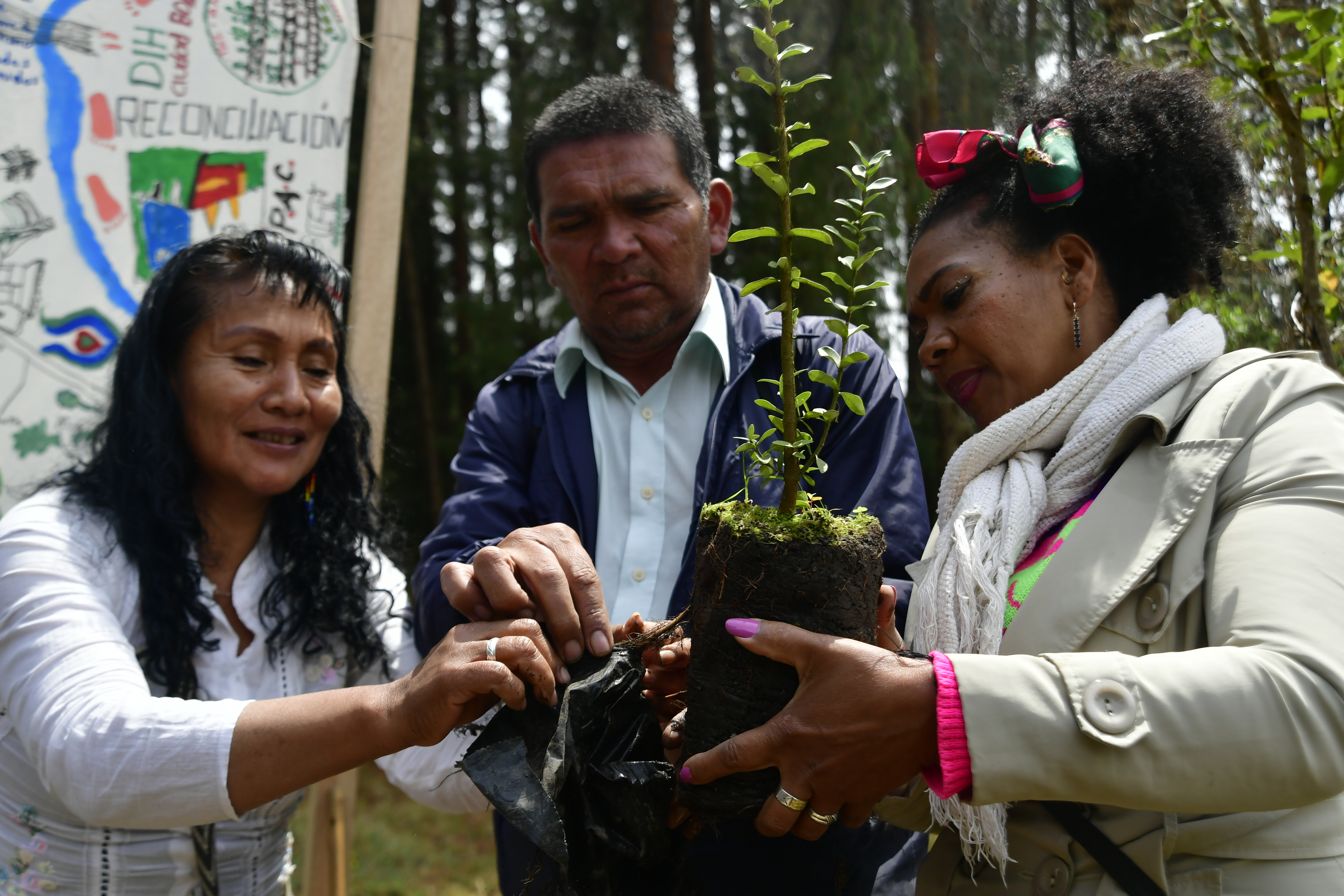 Inauguración del primer proyecto del Sistema Restaurativo de la Jurisdicción Especial para la Paz (JEP), en Sumapaz.