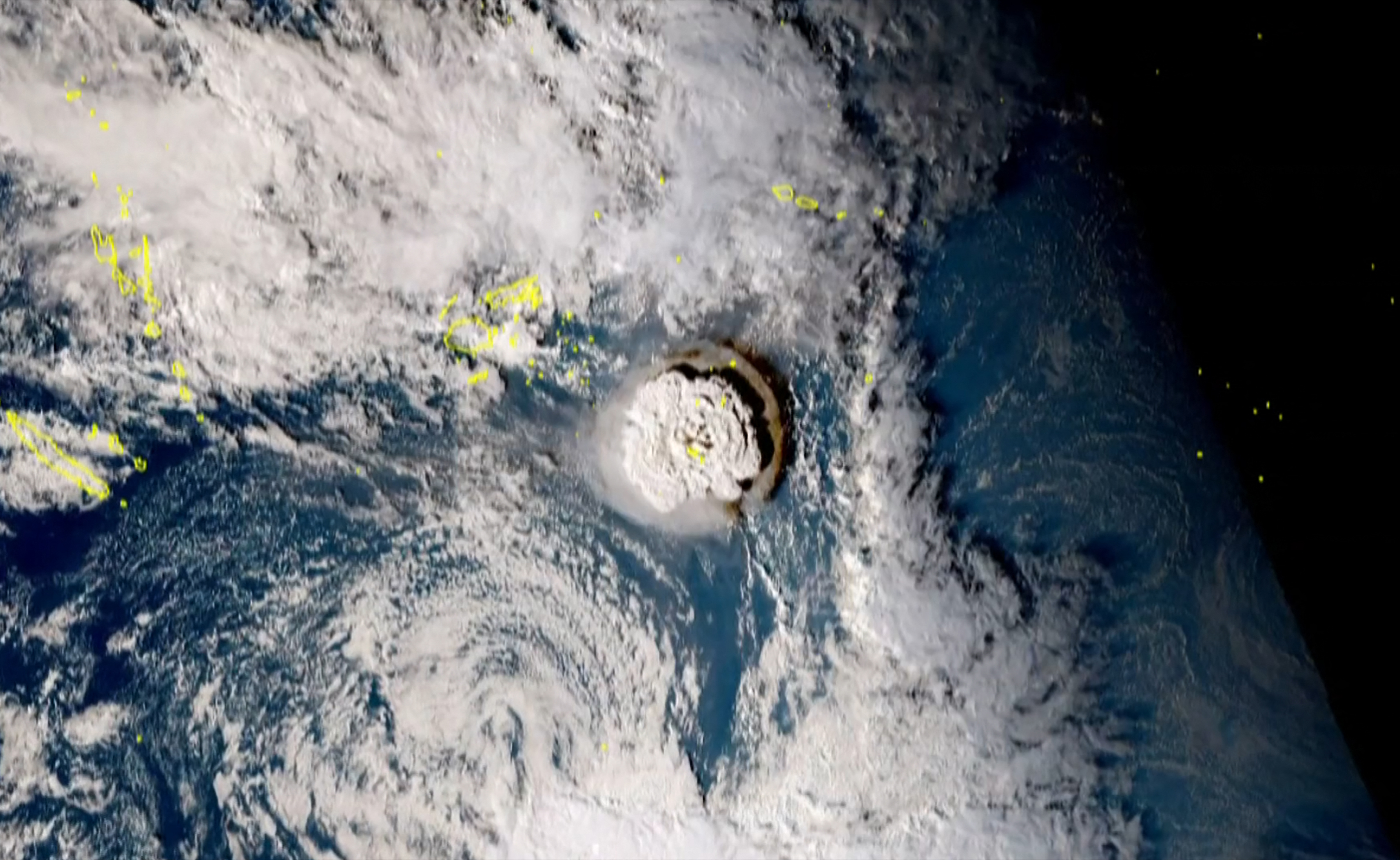 Erupción del volcán de Tonga le estaría ayudando a la NASA a entender Marte