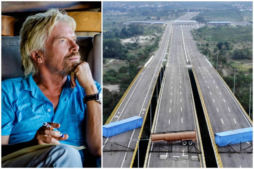 Empresario Richard Branson planea concierto en frontera venezolana