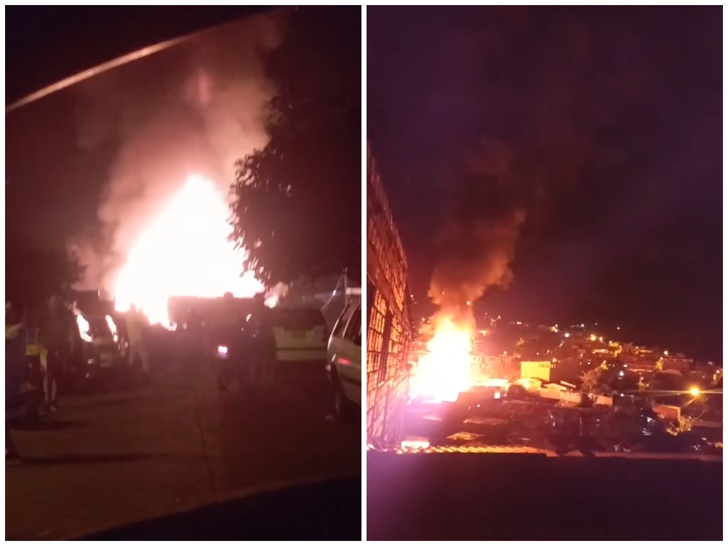 Incendio afectó 18 viviendas en el sector del Otoño, en Pereira