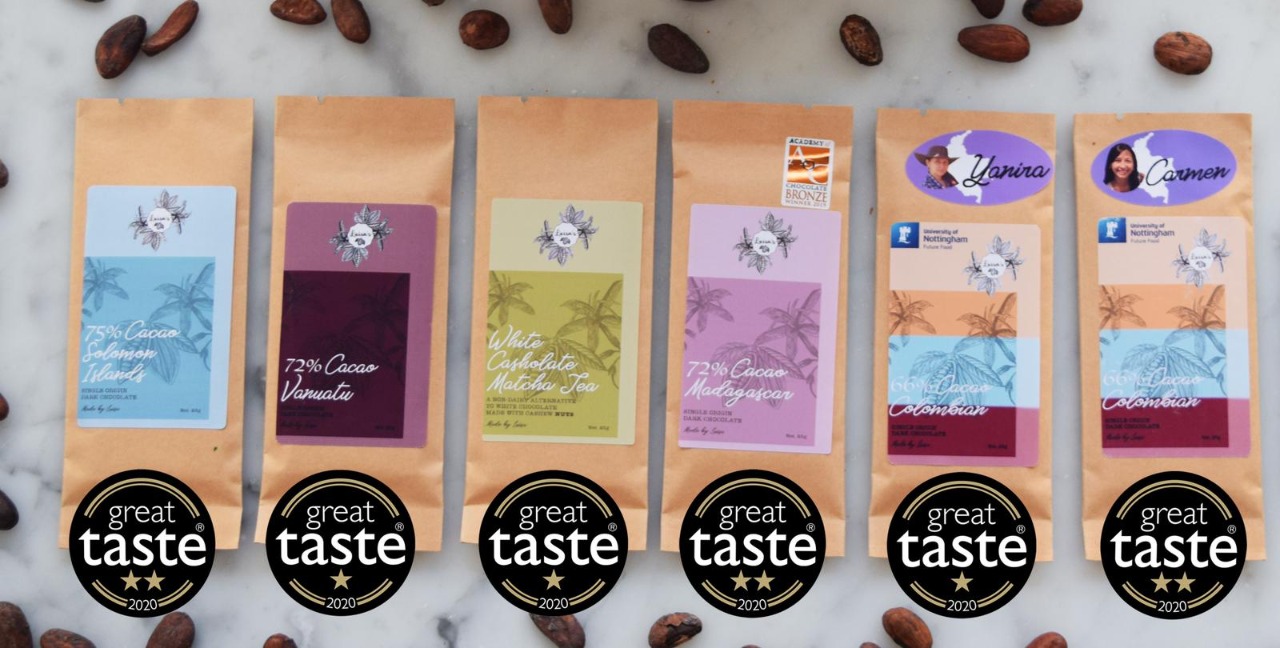 Chocolates hechos con cacao colombiano, ganadores en Great Taste Awards de Reino Unido