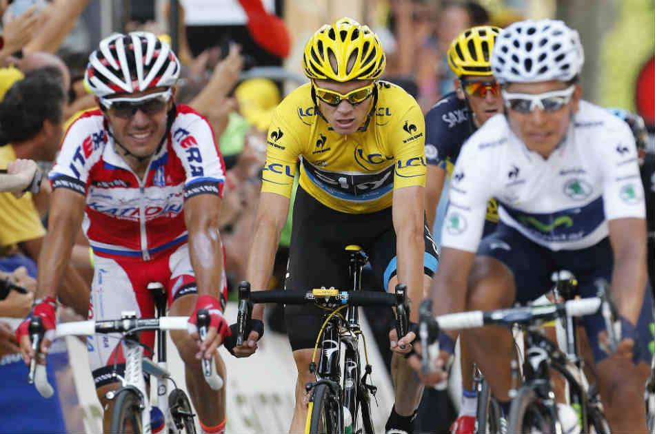 Quintana se ve acompañado de Froome y 'Purito' en la llegada a Gap, al pie de Los Alpes.