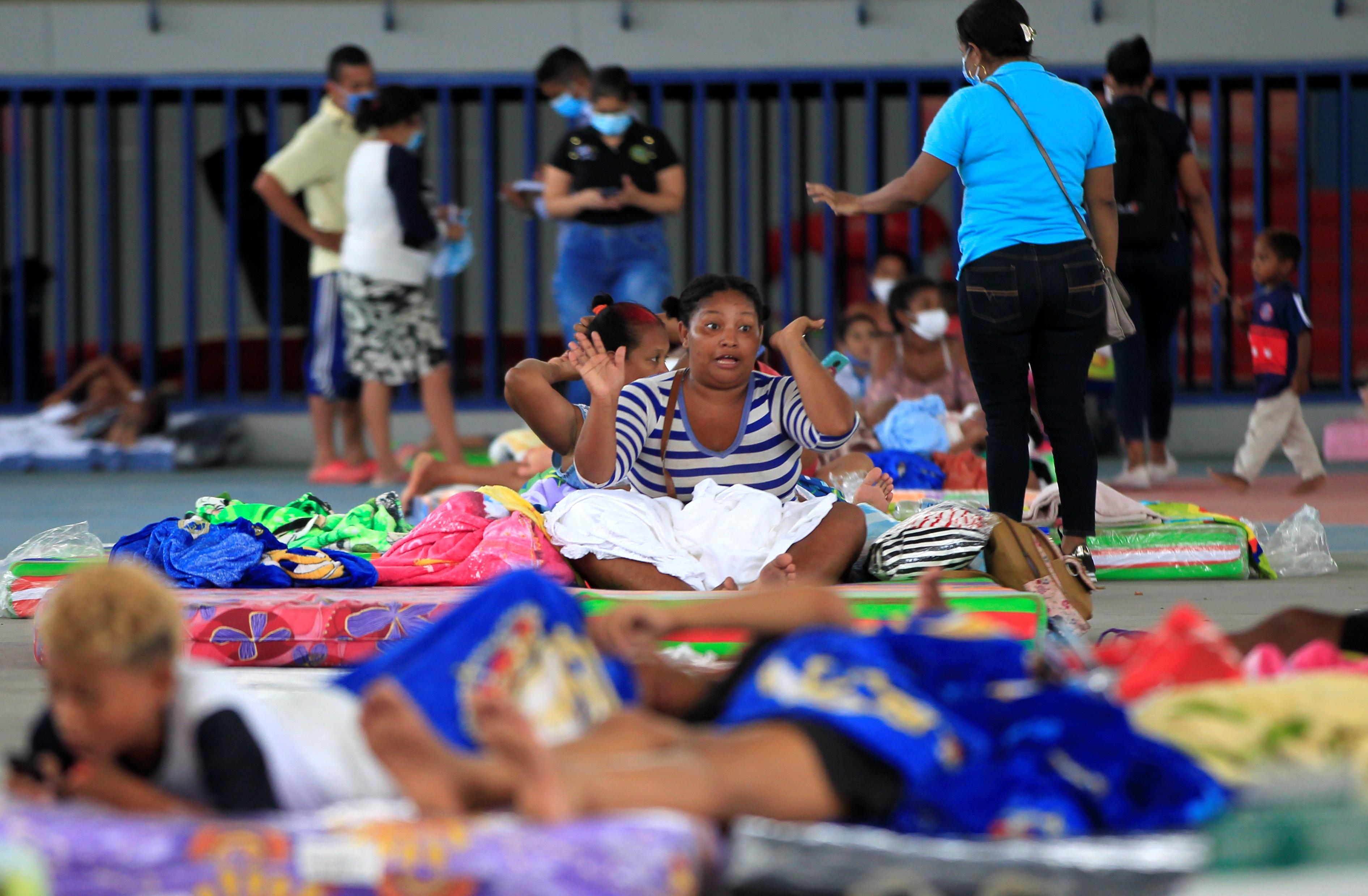 Damnificados en Cartagena por huracán Iota.