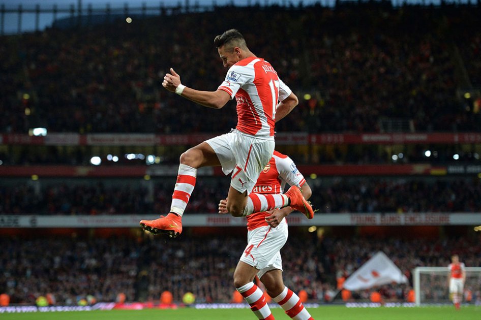 Doblete de Alexis Sánchez lideró el triunfo del Arsenal