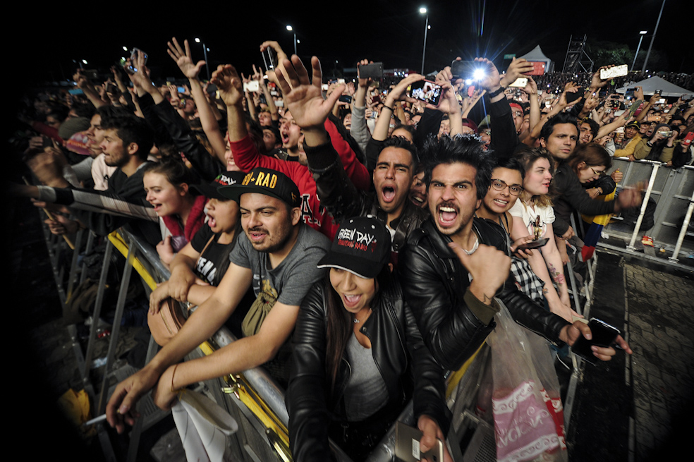 Imágenes que dejó el concierto de Green Day en Bogotá