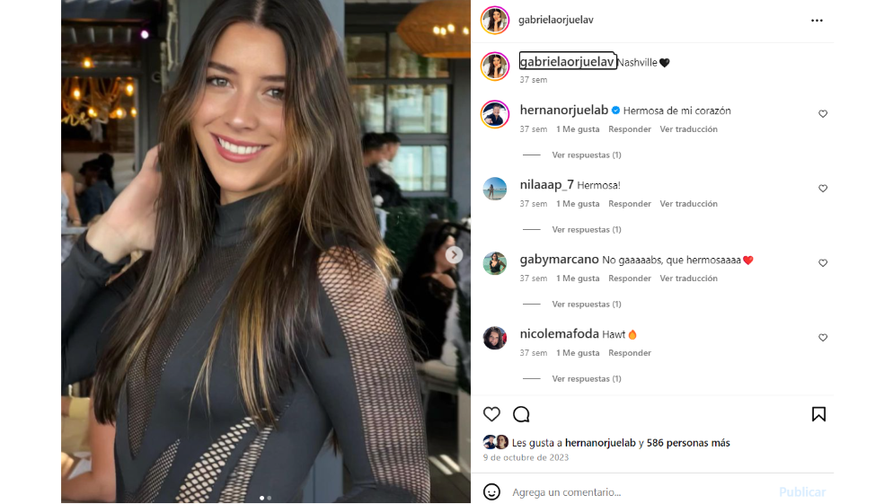 Ella es la hija de Hernán Orjuela: está casada e hizo su vida fuera del país