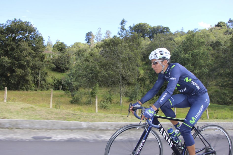 Nairo Quintana finalizó en la segunda posición de la Ruta del Sur. Foto: Prensa Movistar